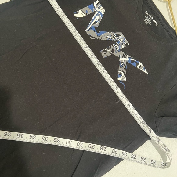 MICHAEL KORS MENS  BLACK TEE SIZE S - Picture 8 of 10